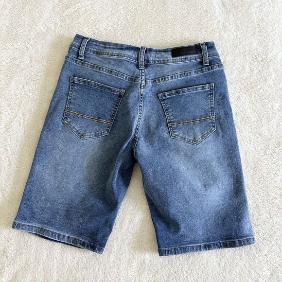 Kenneth Cole Jeans Shorts Women's Size 28 Medium Wash Denim Bermuda - Picture 2 of 13